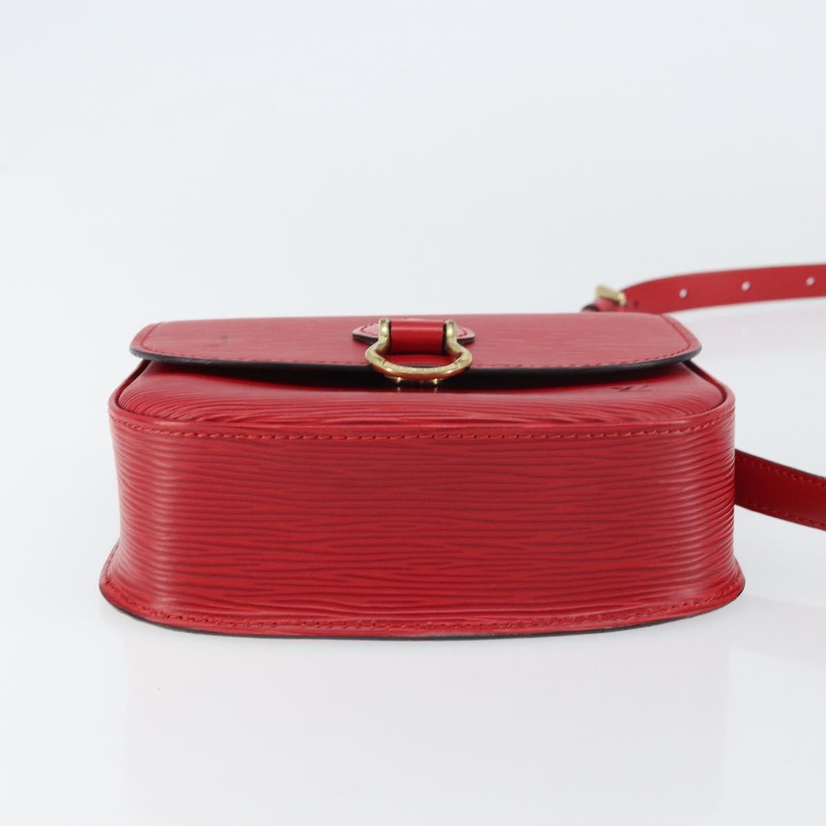 Louis Vuitton Saint Cloud Handbag Epi Leather, RED, LEATHER, Shoulder bag