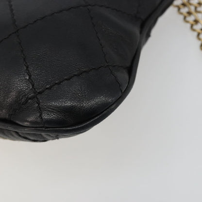 Chanel Chain Tote Leather, Black, Leather, Shoulder Bag
