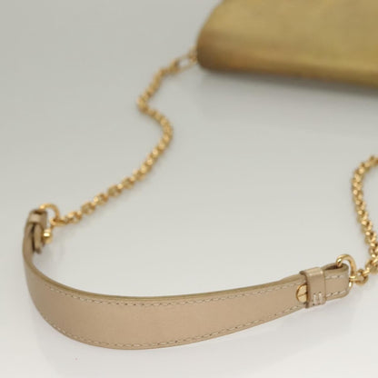 Louis Vuitton Love Note Chain Clutch Leather, GOLD, LEATHER, Clutche & pouche