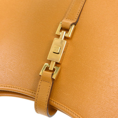 Gucci Vintage Jackie Handbag Leather, Brown, Leather, Handbag