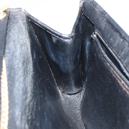Christian Dior Vintage Chain Flap Shoulder Bag Diorissimo Canvas, BLACK, CANVAS, Shoulder bag