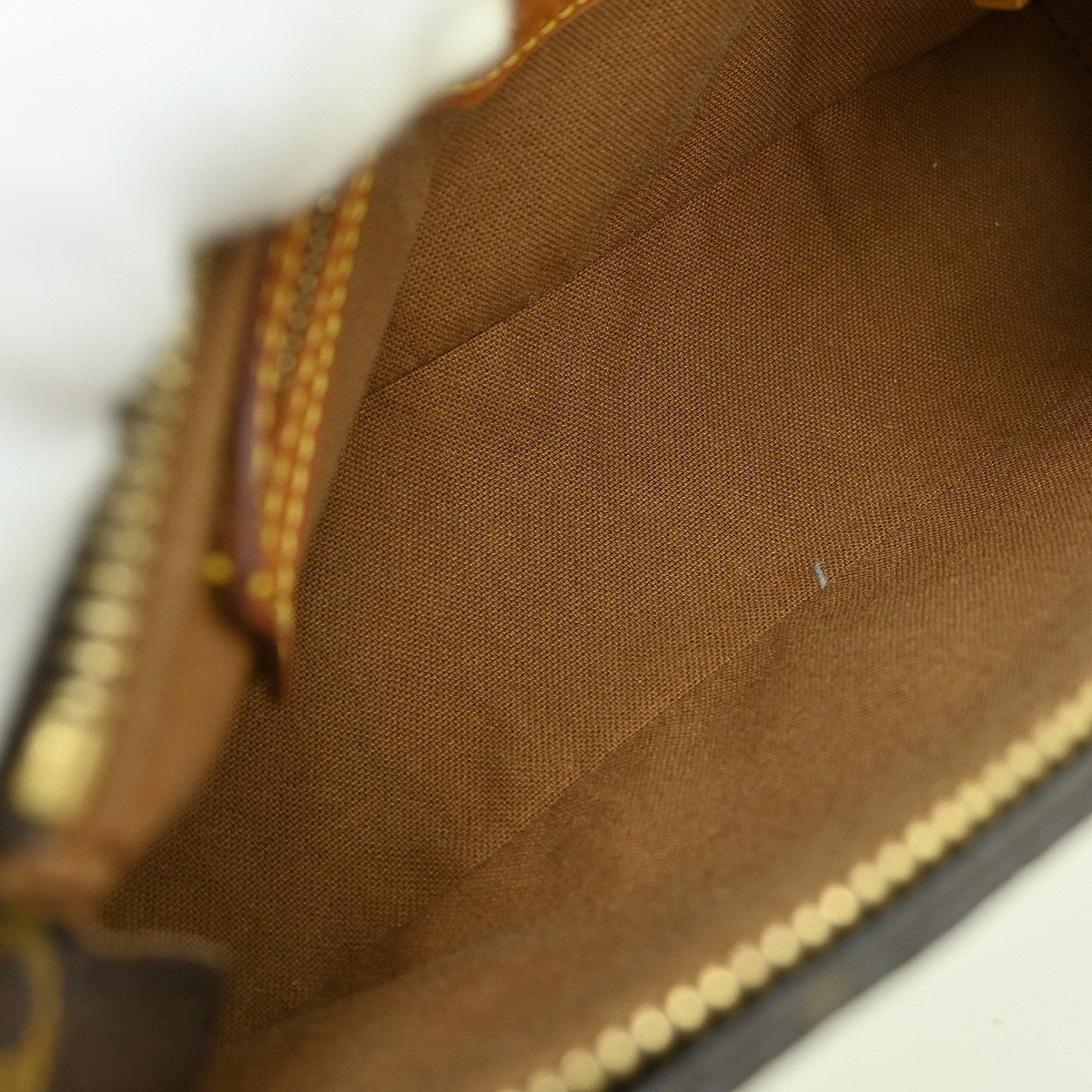 Louis Vuitton Trotteur Handbag Monogram Canvas, Brown, Canvas, Shoulder Bag