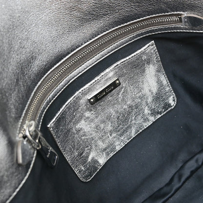 Miu Miu Nappa Matelassè Leather, Silver, Leather, Handbag