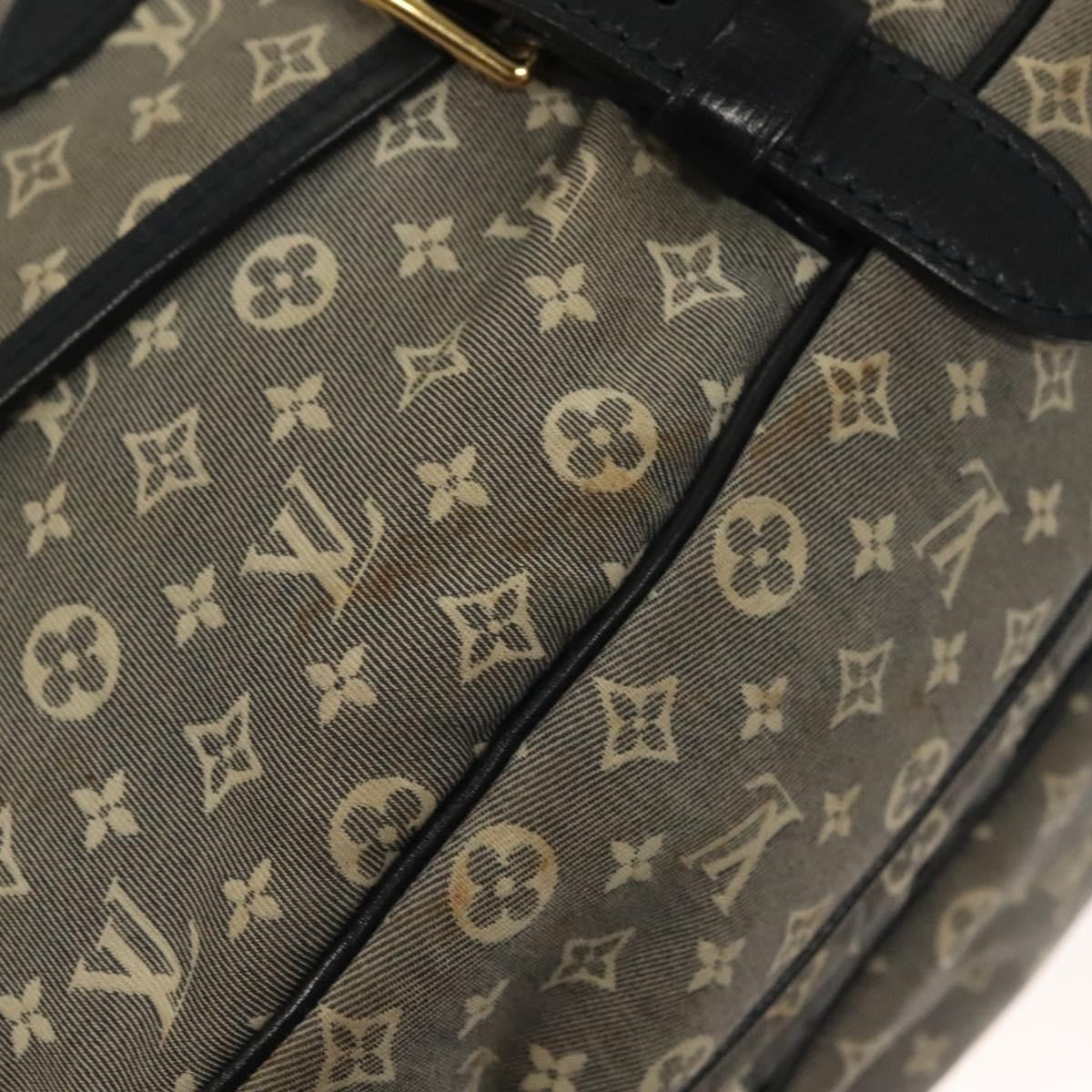 Louis Vuitton Saumur Handbag Monogram Idylle, GRAY, CANVAS, Handbag