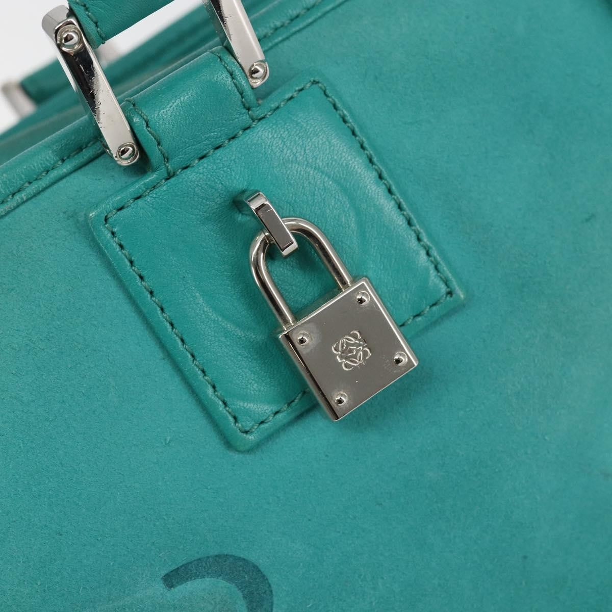 Loewe Amazona Bag Suede, TURQUOISE, SUEDE, Handbag