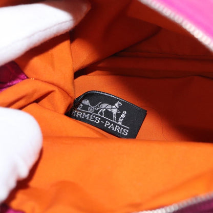 Hermes Bolide Travel Pouch Canvas, Pink, Canvas, Clutch