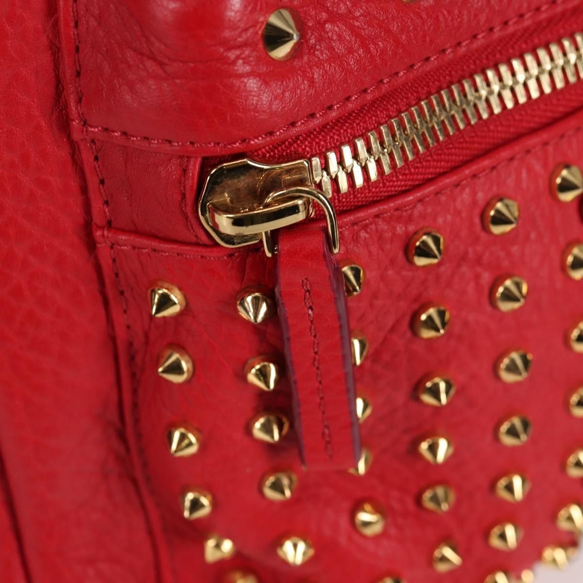 MCM Vintage Vicetos Backpack Leather, Red, Leather, Backpack