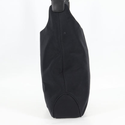 Salvatore Ferragamo Vala Shoulder Bag Nylon, BLACK, NYLON, Shoulder bag