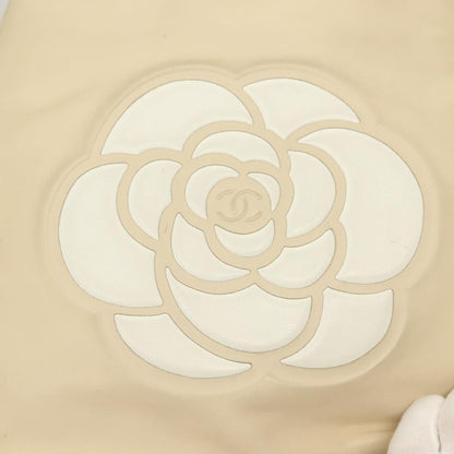 Chanel Camellia Tote Leather, BEIGE, LEATHER, Tote bag