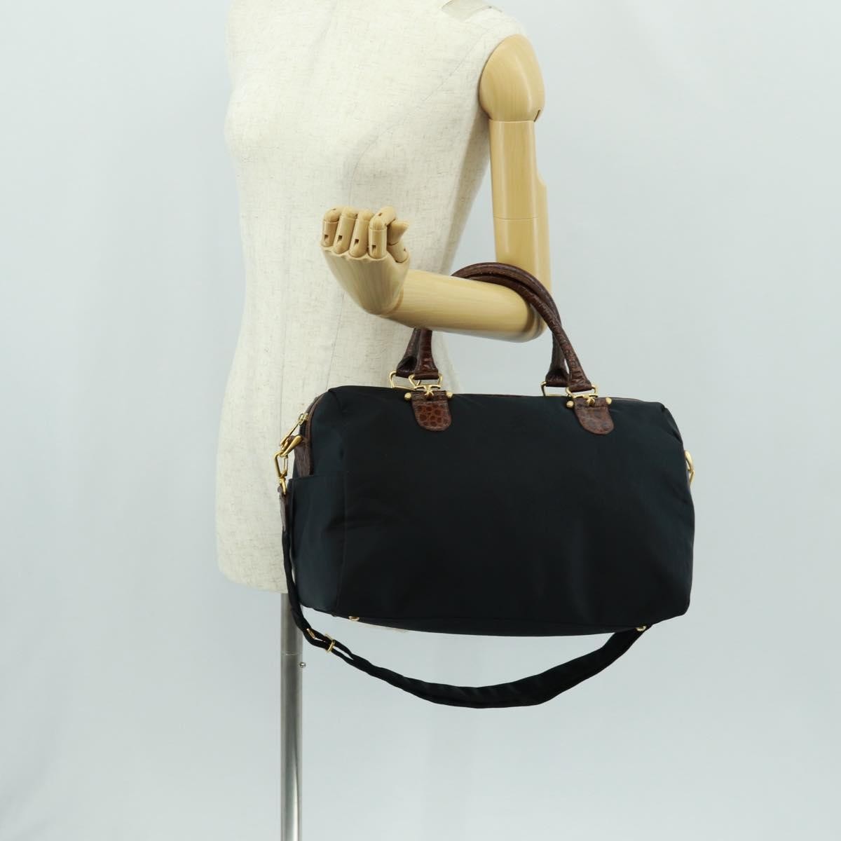 Balenciaga Vintage handbag Nylon, BLACK, NYLON, Handbag