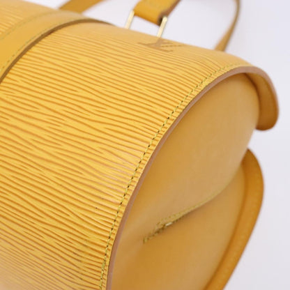 Louis Vuitton Soufflot Handbag Epi Leather, YELLOW, LEATHER, Handbag