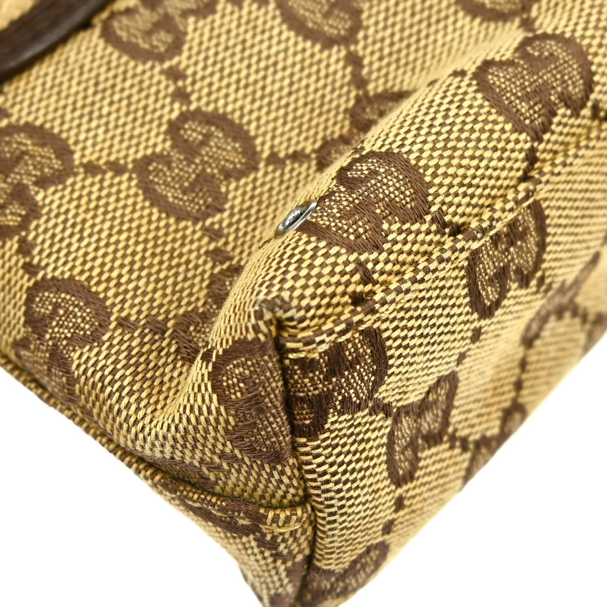 Gucci Buckle Belt Bag GG Canvas, BEIGE, CANVAS, Shoulder bag