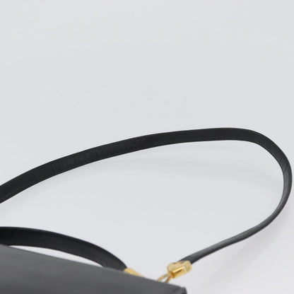 Christian Dior Vintage CD Logo Shoulder Bag Leather, BLACK, LEATHER, Shoulder bag