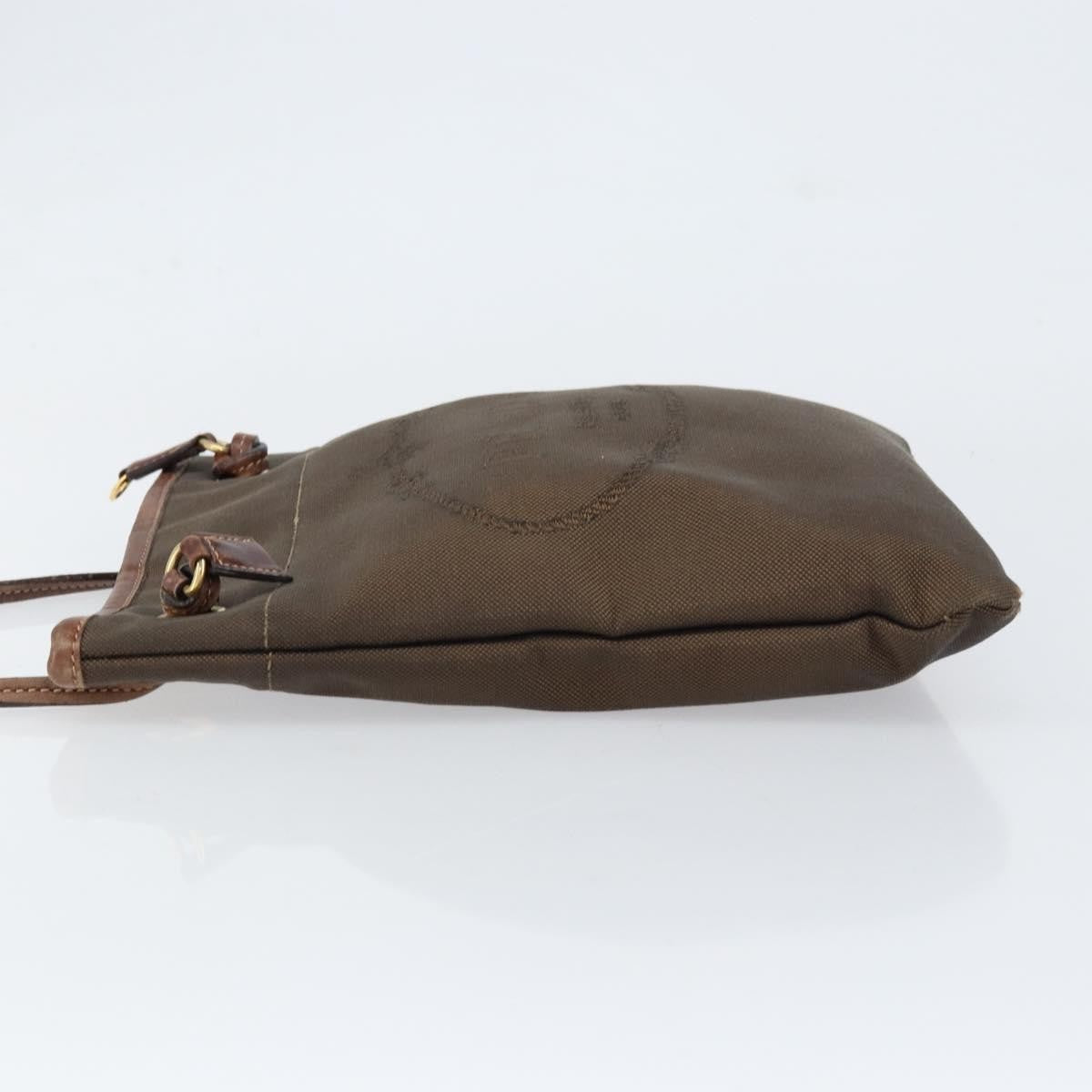 Prada Logo Flat Messenger Canvas, BROWN, CANVAS, Shoulder bag