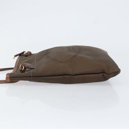 Prada Logo Flat Messenger Canvas, BROWN, CANVAS, Shoulder bag