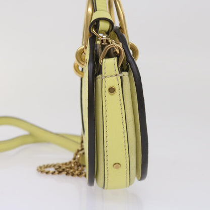 Chloe Pixie Crossbody Bag Leather and Suede, YELLOW, SUEDE, Crossbody bag