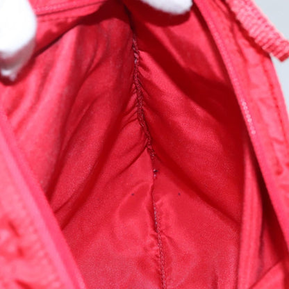 Prada Zip Top Messenger Bag Tessuto, RED, NYLON, Shoulder bag