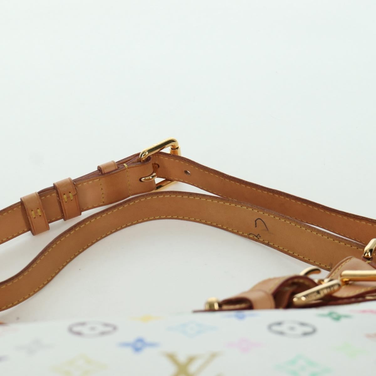 Louis Vuitton Greta Handbag Monogram Multicolor, White, Canvas, Shoulder Bag