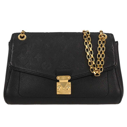 Louis Vuitton Saint Germain Handbag Monogram Empreinte Leather, BLACK, LEATHER, Shoulder bag