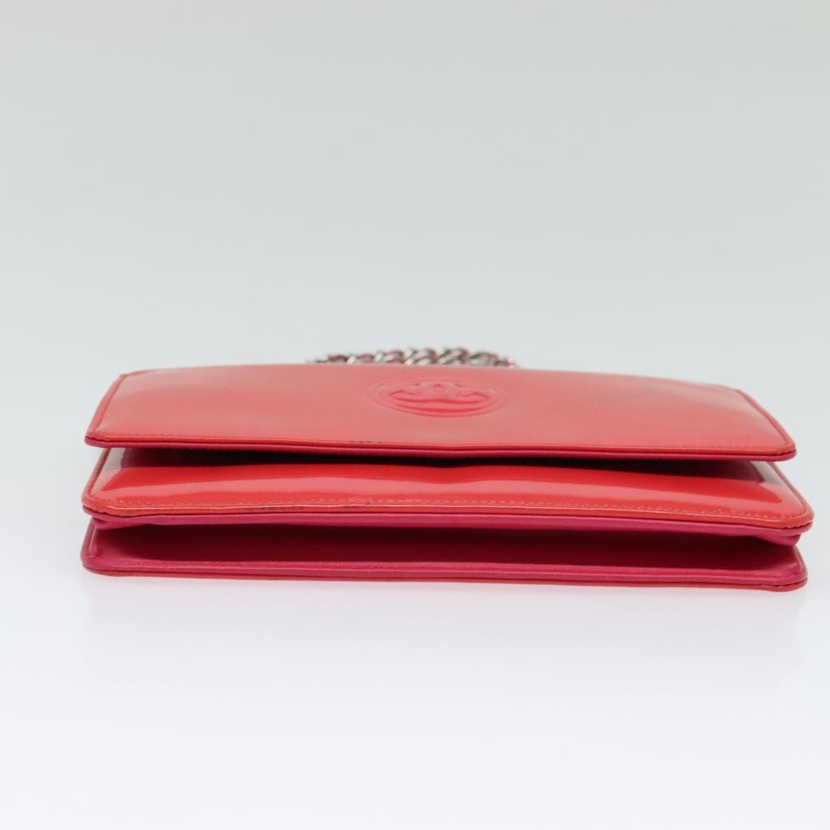 Chanel CC Logo Wallet on Chain Patent, PINK, PATENT_LEATHER, Shoulder bag
