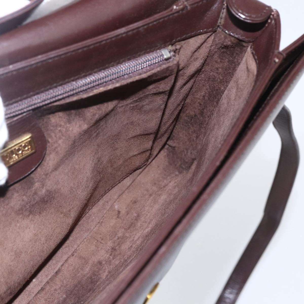 Gucci Vintage Shoulder Bag Leather, BROWN, LEATHER, Shoulder bag