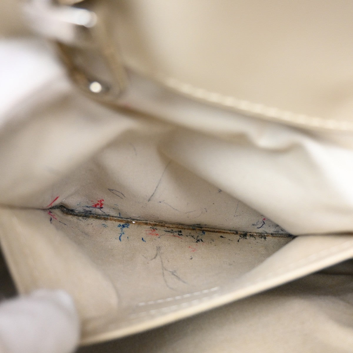 Louis Vuitton Passy Tote Epi Leather, WHITE, LEATHER, Tote bag