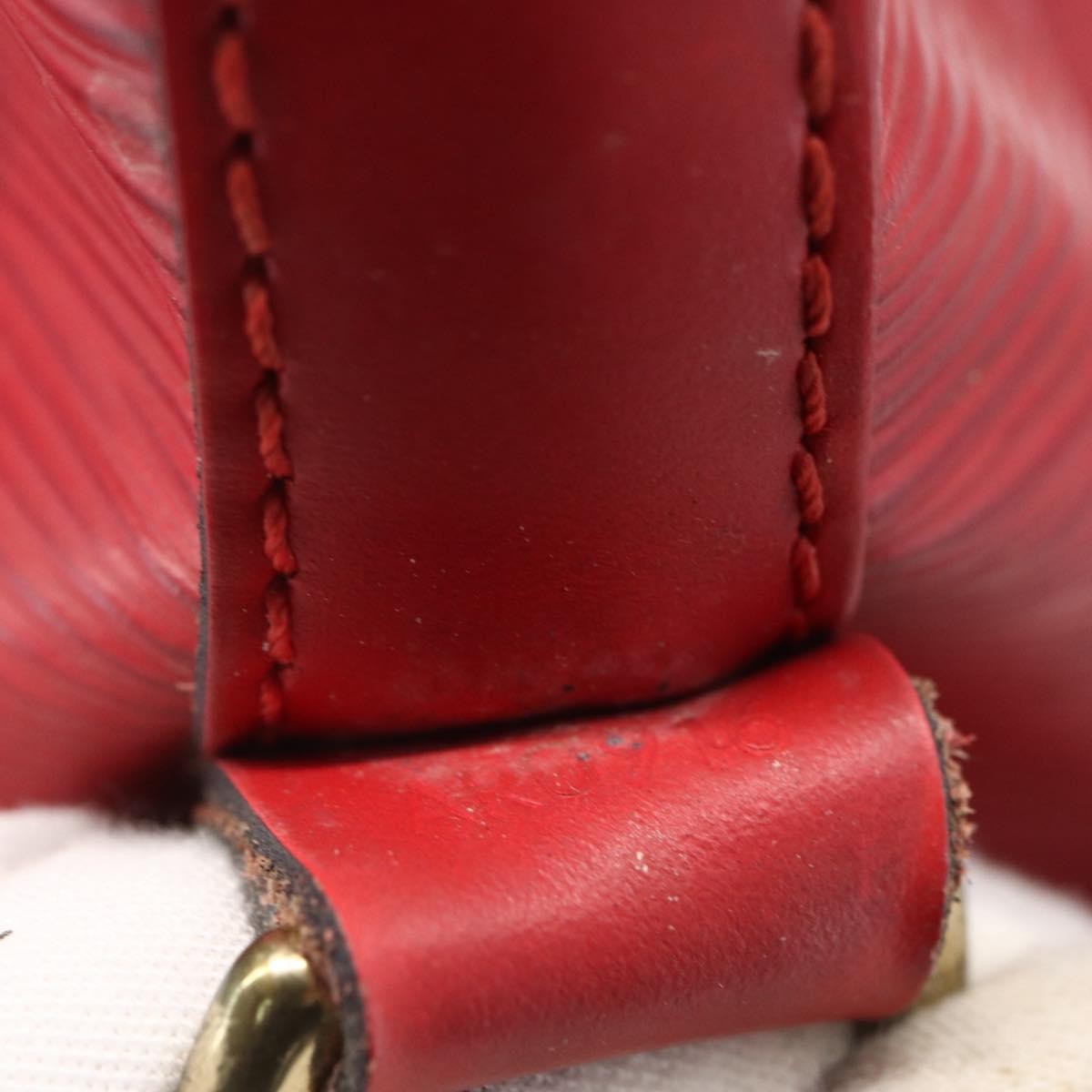 Louis Vuitton Petit Noe NM Handbag Epi Leather, RED, LEATHER, Shoulder bag