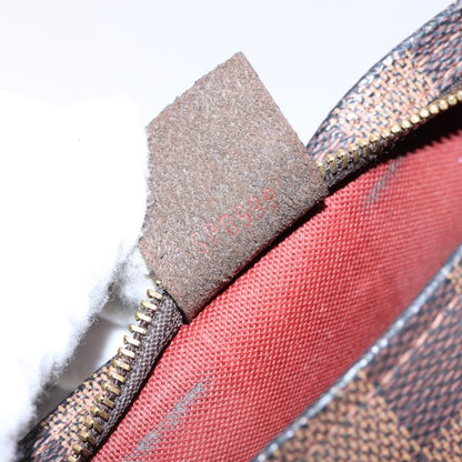 Louis Vuitton Trousse Make Up Bag Damier, BROWN, CANVAS, Clutche & pouche