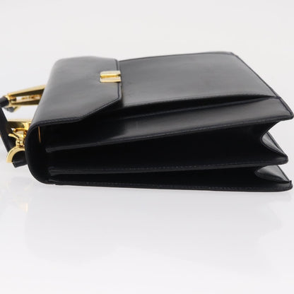 Bally Vintage Handbag Leather, Navy, Leather, Handbag