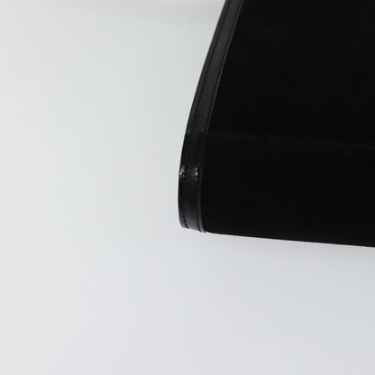 Celine Vintage Shoulder Bag Suede, BLACK, SUEDE, Shoulder bag