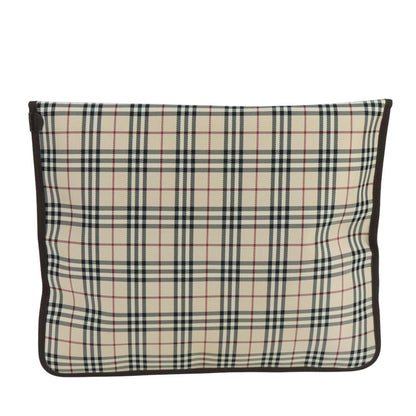 Burberry Nova Check Tote canvas check pattern, BEIGE, CANVAS, Clutche & pouche