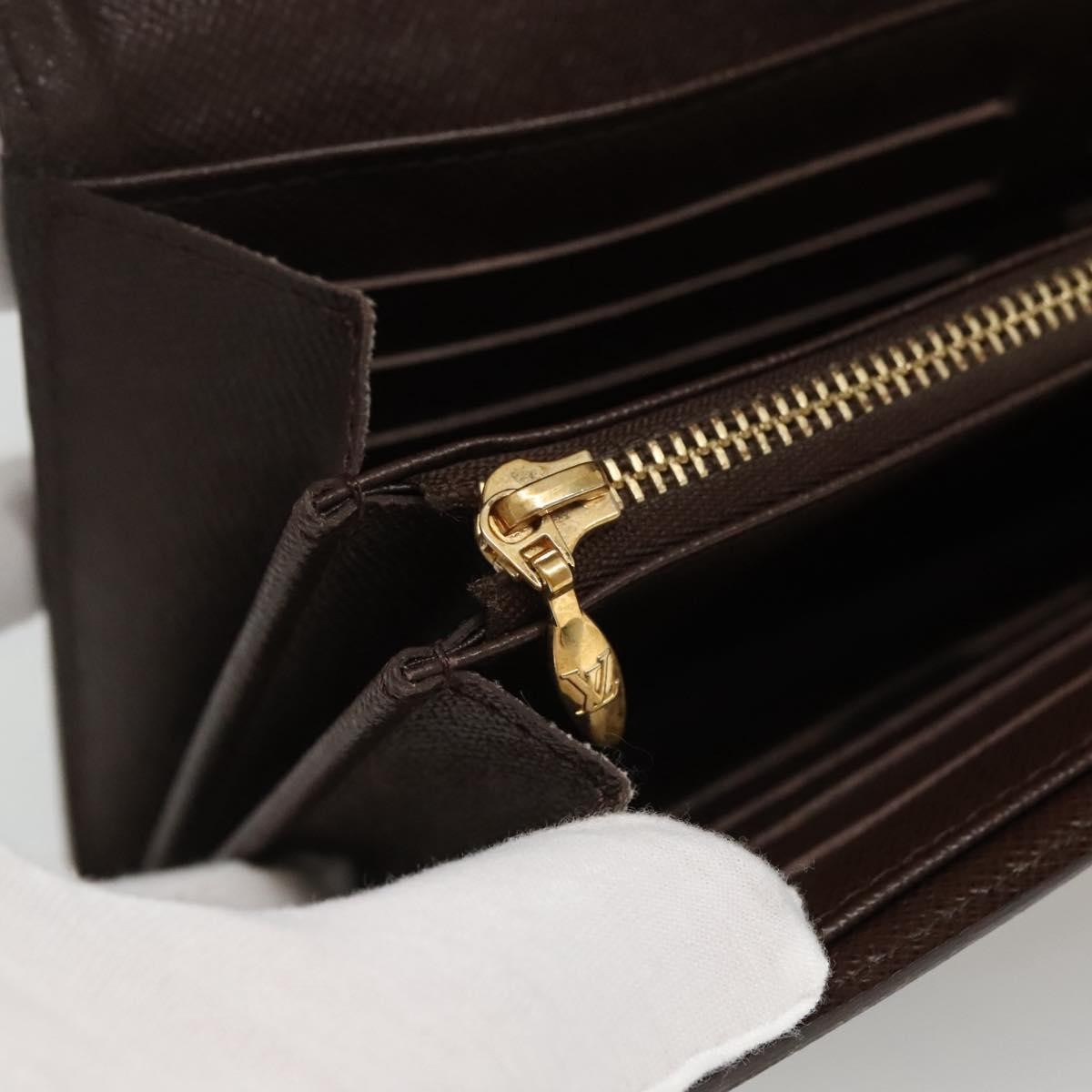 Louis Vuitton Sistina Wallet Damier, BROWN, CANVAS, Wallets