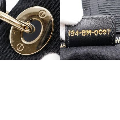 Christian Dior Vintage Lady Dior Bag Cannage Quilt Nylon, BLACK, NYLON, Tote bag