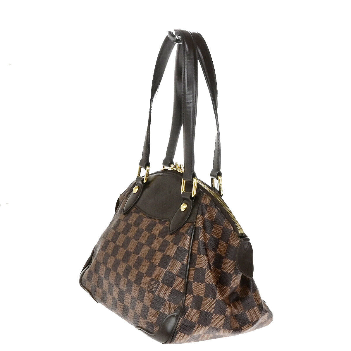 Louis Vuitton Verona Handbag Damier, BROWN, CANVAS, Shoulder bag