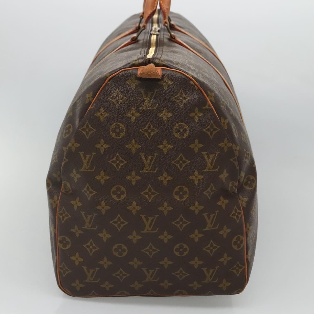 Louis Vuitton Keepall Bag Monogram Canvas, BROWN, CANVAS, Travel bag