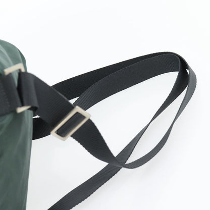 Prada Double Front Pocket Backpack Tessuto, Green, Nylon, Backpack