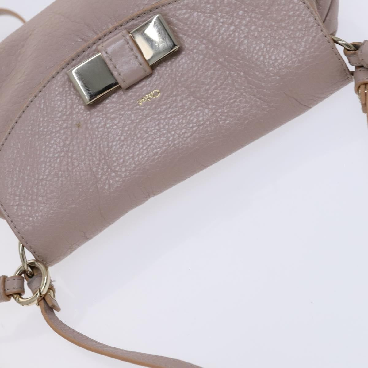 Chloe Lily Shoulder bag Leather, Purple, Leather, Shoulder Bag