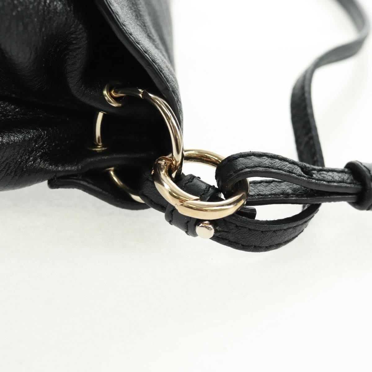 Chloe Lily Shoulder bag Leather, BLACK, LEATHER, Shoulder bag