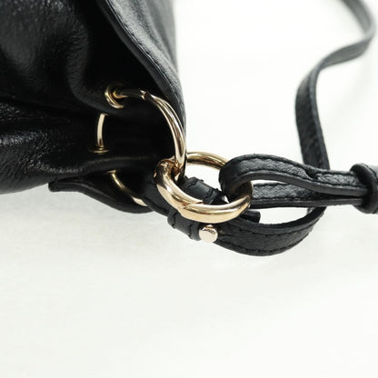 Chloe Lily Shoulder bag Leather, BLACK, LEATHER, Shoulder bag