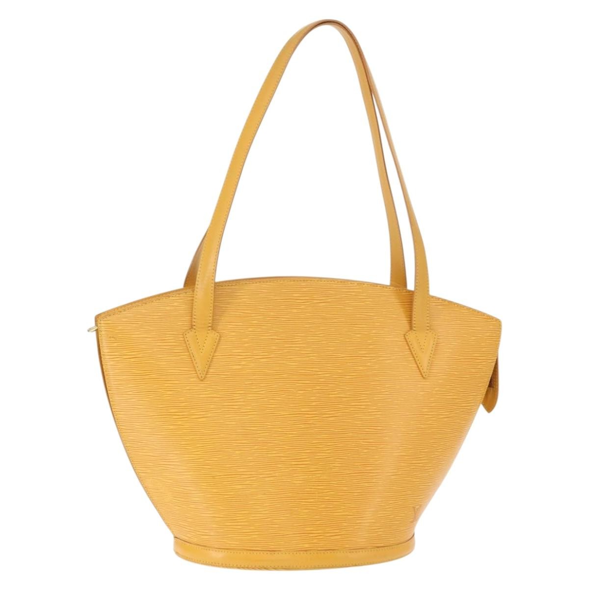 Louis Vuitton Saint Jacques Handbag Epi Leather, YELLOW, LEATHER, Shoulder bag