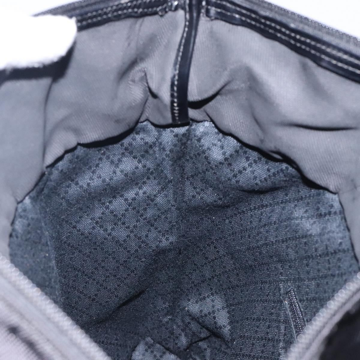 Gucci Vintage Bamboo Handle Tote Nylon, BLACK, NYLON, Tote bag