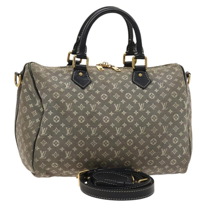 Louis Vuitton Speedy Bandouliere Bag Monogram Idylle, GRAY, CANVAS, Handbag