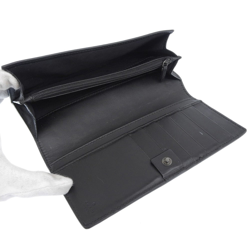 Gucci Guccissima Wallet Motif GG, BLACK, LEATHER, Wallets