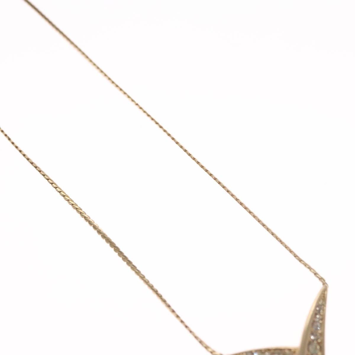 Christian Dior Collar Necklace Metal with Faux Pearls, GOLD, METAL, Necklace