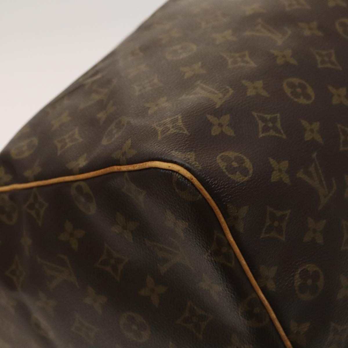 Louis Vuitton Keepall Bag Monogram Canvas, BROWN, CANVAS, Travel bag