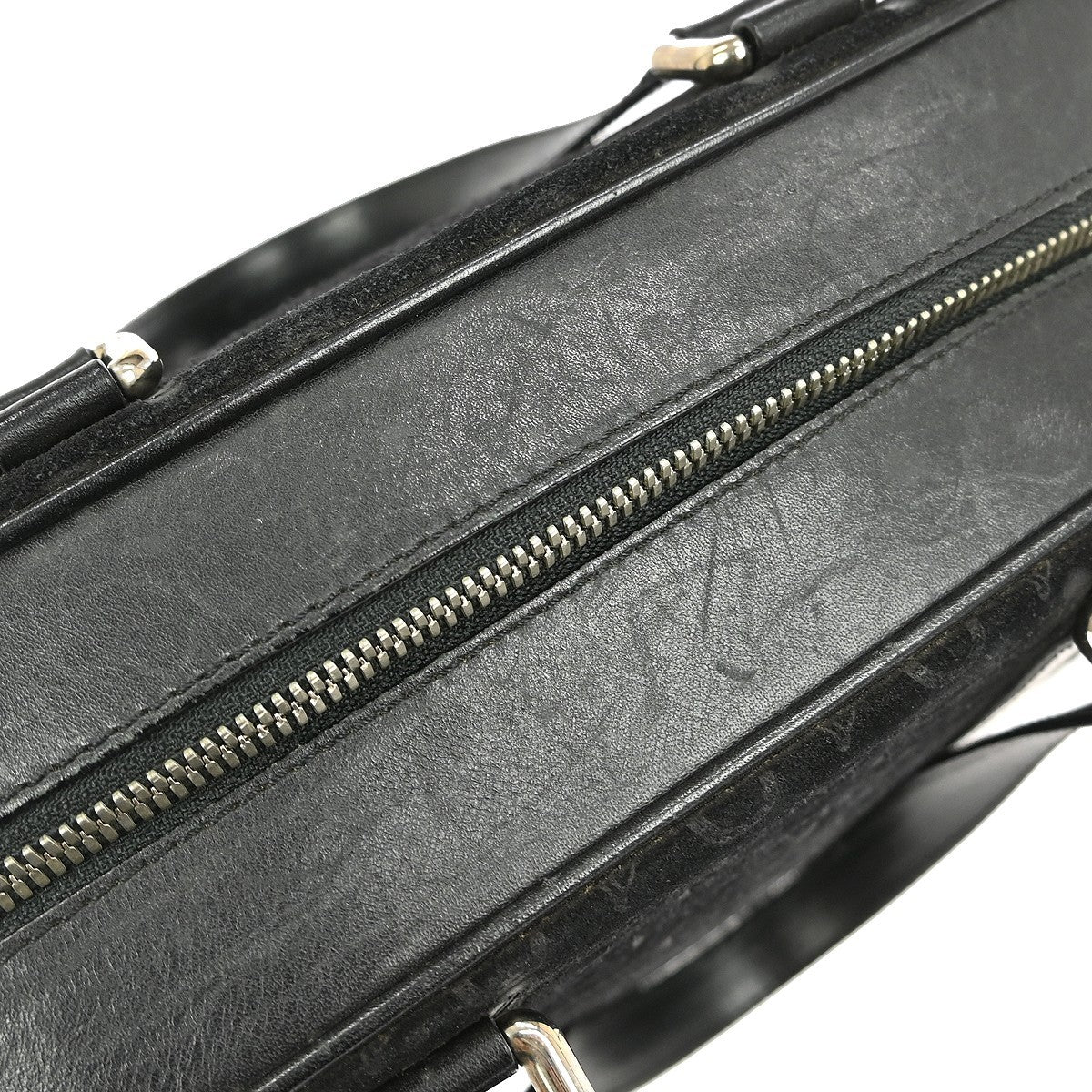 Celine C Macadam Handbag Suede, BLACK, SUEDE, Handbag