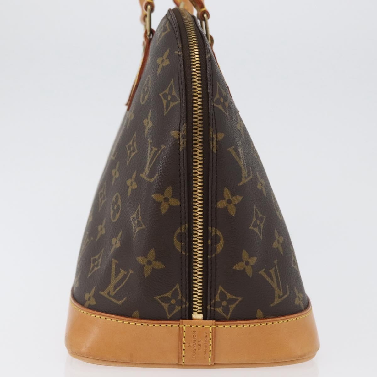 Louis Vuitton Alma Handbag Monogram Canvas, BROWN, CANVAS, Handbag