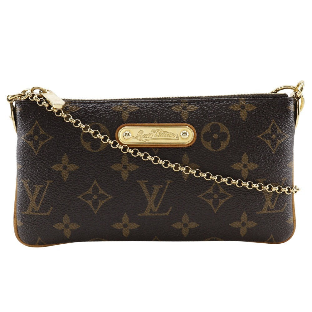 Louis Vuitton Milla Pochette Monogram Canvas, BROWN, CANVAS, Clutche & pouche