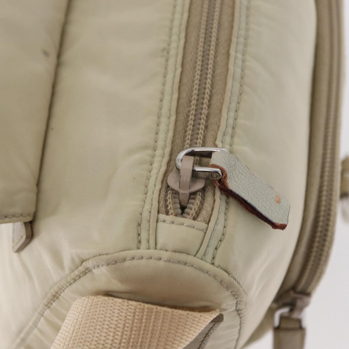 Prada Buckle Messenger Bag Tessuto, BEIGE, NYLON, Shoulder bag