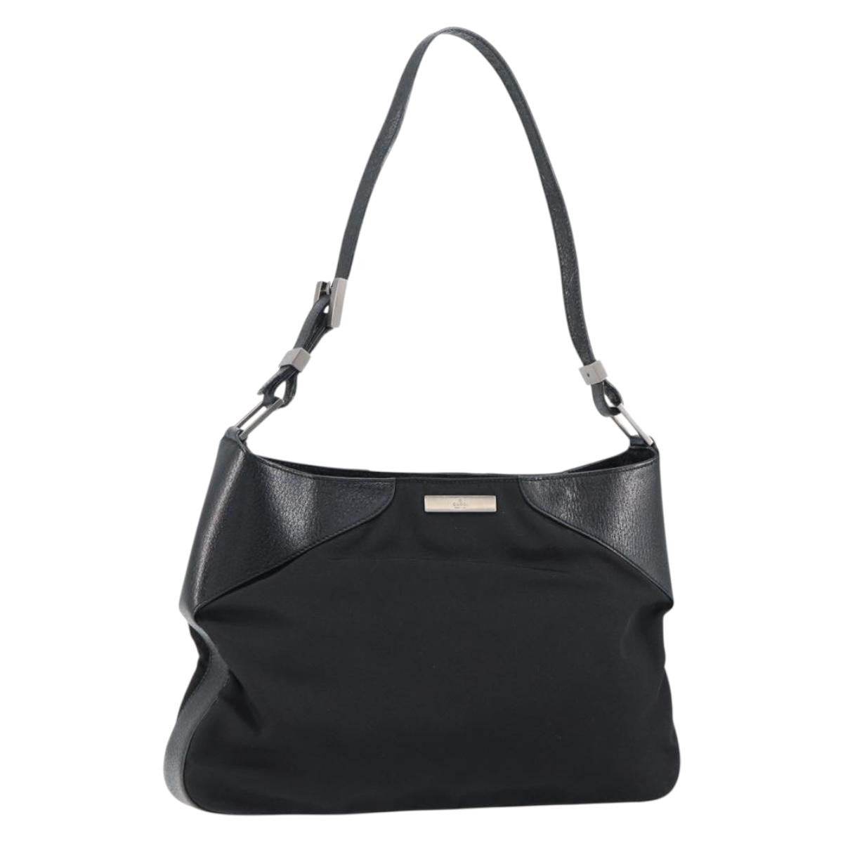 Gucci Vintage Shoulder Bag Nylon, BLACK, NYLON, Shoulder bag